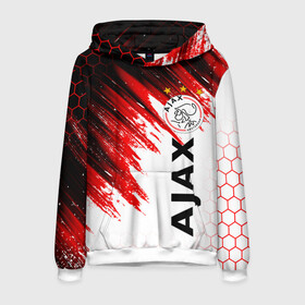 Мужская толстовка 3D с принтом FC AJAX AMSTERDAM / ФК АЯКС в Курске, 100% полиэстер | двухслойный капюшон со шнурком для регулировки, мягкие манжеты на рукавах и по низу толстовки, спереди карман-кенгуру с мягким внутренним слоем. | ajax amsterdam | fifa | football | football club. | sport | uefa | английская премьер лига | аякс амстердам | лига финал | матч | спорт | уефа | финал | фифа | футбол | футбольный клуб