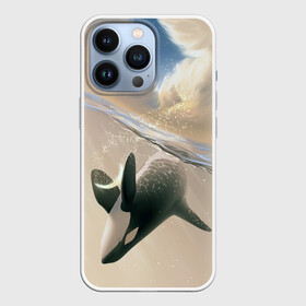 Чехол для iPhone 13 Pro с принтом косатка в Курске,  |  | ocean | orca | sea | sea animal | whale | дельфин | касатка | кит | море | океан | рисунок кита