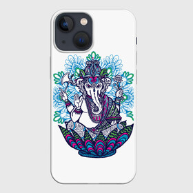 Чехол для iPhone 13 mini с принтом Слон будда в Курске,  |  | будда | будды | буды | медитация | мир | радужные | руки | слон | слон будды | слоны | спокойствие | топор | туристам | хипи | хобот | хоппи | цветы