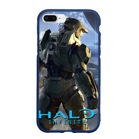 Чехол для iPhone 7Plus/8 Plus матовый с принтом Halo Infinite в Курске, Силикон | Область печати: задняя сторона чехла, без боковых панелей | game | games | halo | infinite | microsoft | xbox