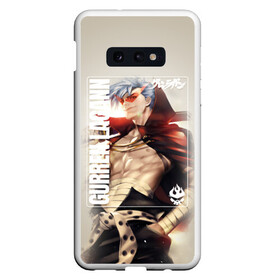 Чехол для Samsung S10E с принтом Gurren Lagann Kamina в Курске, Силикон | Область печати: задняя сторона чехла, без боковых панелей | Тематика изображения на принте: gurren | gurren lagann | kamina | kittan bachika | nia teppelin | simon | yoko littner | гуррен | гуррен лаганн | симон