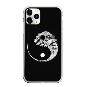 Чехол для iPhone 11 Pro матовый с принтом Yin and Yang. Bonsai Tree в Курске, Силикон |  | Тематика изображения на принте: black | bonsai | buddhism | dualism | esotericism | evil | good | japan | negative | philosophy | positive | tree | white | yang | yin | zen | белое | бонсай | буддизм | дерево | дзен | добро | древо | дуализм | зло | инь | негатив | позитив | философия |