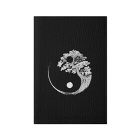Обложка для паспорта матовая кожа с принтом Yin and Yang. Bonsai Tree в Курске, натуральная матовая кожа | размер 19,3 х 13,7 см; прозрачные пластиковые крепления | Тематика изображения на принте: black | bonsai | buddhism | dualism | esotericism | evil | good | japan | negative | philosophy | positive | tree | white | yang | yin | zen | белое | бонсай | буддизм | дерево | дзен | добро | древо | дуализм | зло | инь | негатив | позитив | философия |