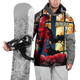 Накидка на куртку 3D с принтом Неуязвимый (Invincible) в Курске, 100% полиэстер |  | damien darkblood | invincible | дэмиен даркблад | мультсериал | непобедимый | неуязвимый