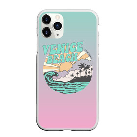 Чехол для iPhone 11 Pro матовый с принтом VENICE BEACH в Курске, Силикон |  | Тематика изображения на принте: venice | восход | закат | море | небо | отдых | пальмы | пляж | природа | солнце