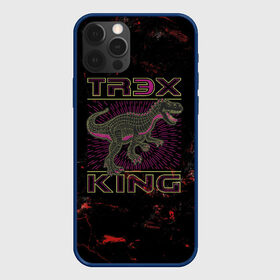 Чехол для iPhone 12 Pro с принтом T-rex KING в Курске, силикон | область печати: задняя сторона чехла, без боковых панелей | dino | rex | roar | t rex | дино | динозавр | динозавры