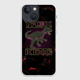 Чехол для iPhone 13 mini с принтом T rex KING в Курске,  |  | dino | rex | roar | t rex | дино | динозавр | динозавры