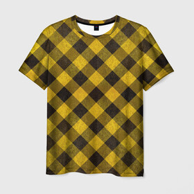 Мужская футболка 3D с принтом В клетку в Курске, 100% полиэфир | прямой крой, круглый вырез горловины, длина до линии бедер | checkered | squares | квадраты | клетчатый | полосы