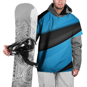 Накидка на куртку 3D с принтом Blue Sport Style в Курске, 100% полиэстер |  | Тематика изображения на принте: 3d | 3д | sport | абстракция | линии | паттерн | соты | спортивный стиль | текстуры