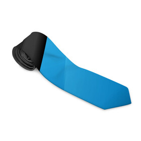 Галстук 3D с принтом Blue Sport Style в Курске, 100% полиэстер | Длина 148 см; Плотность 150-180 г/м2 | Тематика изображения на принте: 3d | 3д | sport | абстракция | линии | паттерн | соты | спортивный стиль | текстуры