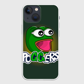 Чехол для iPhone 13 mini с принтом Poggers в Курске,  |  | kekw | mem | pepe | pog | pogchamp | poggers | smile | smiles | twitch | мемы | пепе | рофлан | смайл | смайлы | твитч