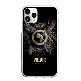 Чехол для iPhone 11 Pro матовый с принтом Resident Evil Village в Курске, Силикон |  | resident evil village | деревня | компьютерная игра | обитель зла | сухие ветки | черные крылья | эмблема