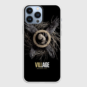 Чехол для iPhone 13 Pro Max Resident Evil Village: в Курске,  |  | Тематика изображения на принте: resident evil village | деревня | компьютерная игра | обитель зла | сухие ветки | черные крылья | эмблема