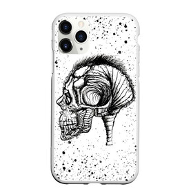 Чехол для iPhone 11 Pro матовый с принтом Череп Зверь и Брызги в Курске, Силикон |  | beast | head | skulls | vampire | голова | животные | зверь | зубы | кости | мозги | паттерн | полосы | природа | скелет | текстура | точки | узор | хо | цветы | чб | черепа | черный | яркий