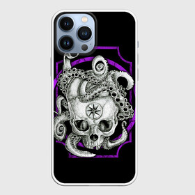 Чехол для iPhone 13 Pro Max с принтом Череп и Осьминог в Курске,  |  | beast | head | kraken | neon | octopus | skulls | star | букет | голова | животные | звезда | зверь | зубы | кости | кракен | краска | мозги | неоновый | октопус | осьминог | полосы | скелет | текстура | точки | узор | хо | цветы