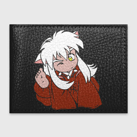 Обложка для студенческого билета с принтом Chibi Inuyasha в Курске, натуральная кожа | Размер: 11*8 см; Печать на всей внешней стороне | anime | chibi | inuyasha | kitsune | youkai | аниме | ёкай | инуяша | кицуне | чиби