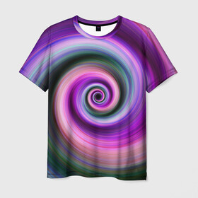 Мужская футболка 3D с принтом Вихрь Красок в Курске, 100% полиэфир | прямой крой, круглый вырез горловины, длина до линии бедер | centrifuge | paints art | абстракция | вихрь | цетрифуга