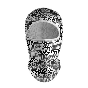 Балаклава 3D с принтом Пиксельный Узор в Курске, 100% полиэстер, ткань с особыми свойствами — Activecool | плотность 150–180 г/м2; хорошо тянется, но при этом сохраняет форму. Закрывает шею, вокруг отверстия для глаз кайма. Единый размер | blackwhite | pixels | пиксели | узор | чернобелый
