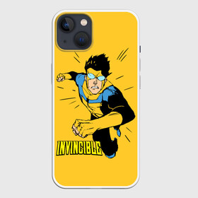 Чехол для iPhone 13 с принтом Неуязвимый   Invincible в Курске,  |  | boy | cartoon | damien darkblood | hero | invincible | superhero | герой | марк грейсон | мультик | мультсериал | непобедимый | неуязвимый | персонаж | супергерой