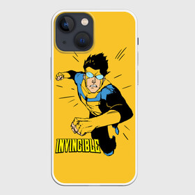 Чехол для iPhone 13 mini с принтом Неуязвимый   Invincible в Курске,  |  | boy | cartoon | damien darkblood | hero | invincible | superhero | герой | марк грейсон | мультик | мультсериал | непобедимый | неуязвимый | персонаж | супергерой