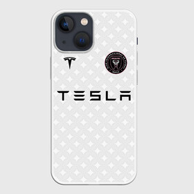 Чехол для iPhone 13 mini с принтом INTER MIAMI FC TESLA KIT в Курске,  |  | championship | fc | football | footer | inter miami | soccer | socker | sport | европейская лига | майами | одежда | спорт | спортивный | униформа | футбол | футбольный клуб | чемпионат