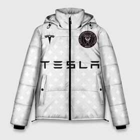 Мужская зимняя куртка 3D с принтом INTER MIAMI FC TESLA KIT в Курске, верх — 100% полиэстер; подкладка — 100% полиэстер; утеплитель — 100% полиэстер | длина ниже бедра, свободный силуэт Оверсайз. Есть воротник-стойка, отстегивающийся капюшон и ветрозащитная планка. 

Боковые карманы с листочкой на кнопках и внутренний карман на молнии. | championship | fc | football | footer | inter miami | soccer | socker | sport | европейская лига | майами | одежда | спорт | спортивный | униформа | футбол | футбольный клуб | чемпионат