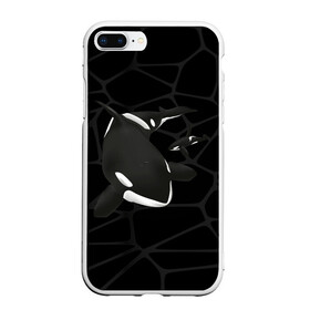 Чехол для iPhone 7Plus/8 Plus матовый с принтом Косатки в Курске, Силикон | Область печати: задняя сторона чехла, без боковых панелей | whale | кит | косатка | косатки | морские