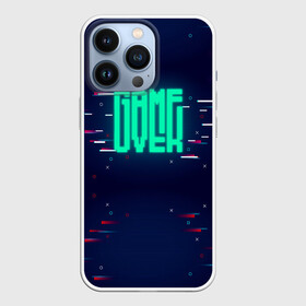 Чехол для iPhone 13 Pro с принтом Game Over в Курске,  |  | darknet | ddos | game | hack | hacker | hax | neon | over | watch dogs | атака | взлом | код | кто я | неон | программист | хакер | хакинг