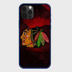 Чехол для iPhone 12 Pro с принтом CHICAGO NHL в Курске, силикон | область печати: задняя сторона чехла, без боковых панелей | blackhawks | chicago | iron | logo | nhl | red | sport | usa | блэкхоукс | железо | логотип | нхл | сетка | спорт | сша | хоккей | чикаго