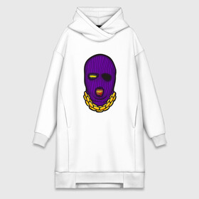 Платье-худи хлопок с принтом DaBaby Purple Mask в Курске,  |  | Тематика изображения на принте: gangster | golden | mask | music | rappers