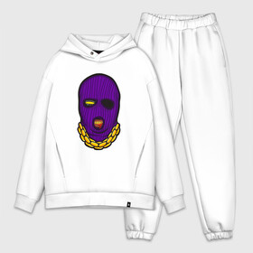 Мужской костюм хлопок OVERSIZE с принтом DaBaby Purple Mask в Курске,  |  | Тематика изображения на принте: gangster | golden | mask | music | rappers