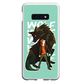 Чехол для Samsung S10E с принтом Wolf в Курске, Силикон | Область печати: задняя сторона чехла, без боковых панелей | Тематика изображения на принте: alpha | beta | derek | derek hale | omega | scott | scott mccall | serial | stiles | stiles stilinski | teen wolf | wolf | бета | волк | волки | волчонок | дерек | дерек хейл | оборотень | оборотни | ольфа | омега | сериал | скотт | скотт макколл | стайлз