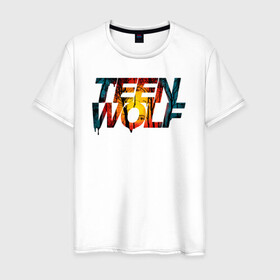 Мужская футболка хлопок с принтом Teen Wolf в Курске, 100% хлопок | прямой крой, круглый вырез горловины, длина до линии бедер, слегка спущенное плечо. | alpha | beta | derek | derek hale | omega | scott | scott mccall | serial | stiles | stiles stilinski | teen wolf | wolf | бета | волк | волки | волчонок | дерек | дерек хейл | оборотень | оборотни | ольфа | омега | сериал | скотт | скотт макколл | стайлз