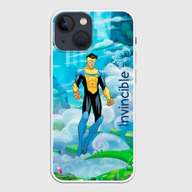 Чехол для iPhone 13 mini с принтом Неуязвимый (Invincible) в Курске,  |  | damien darkblood | invincible | superman | марк грэйсон | мультсериал | неуязвимый | супергерой