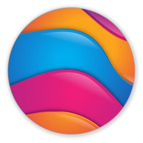 Коврик для мышки круглый с принтом Candy rainbow в Курске, резина и полиэстер | круглая форма, изображение наносится на всю лицевую часть | 3d | 3д | sport | абстракция | линии | паттерн | соты | спортивный стиль | текстуры