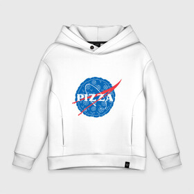 Детское худи Oversize хлопок с принтом NASA Pizza в Курске, френч-терри — 70% хлопок, 30% полиэстер. Мягкий теплый начес внутри —100% хлопок | боковые карманы, эластичные манжеты и нижняя кромка, капюшон на магнитной кнопке | mars | moon | nasa | астероид | астронавт | астрономия | вселенная | гагарин | галактика | земля | илон | комета | космонавт | космос | луна | марс | маск | наса | небо | нло | пицца | планета | пришелец | ракета