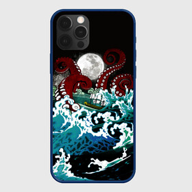Чехол для iPhone 12 Pro с принтом Корабль на Волнах | Кракен в Курске, силикон | область печати: задняя сторона чехла, без боковых панелей | animal | beast | kraken | monster | moon | ocean | octopus | sea | ship | water | waves | вода | волны | животные | звери | корабль | кракен | луна | монстр | море | океан | осьминог | рыбы | щупальца
