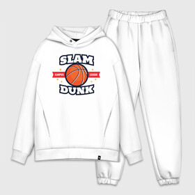 Мужской костюм хлопок OVERSIZE с принтом Slam Dunk в Курске,  |  | art | ball | basketball | slam dunk | sport | stars | арт | баскетбол | звезды | мяч | слэм данк | спорт