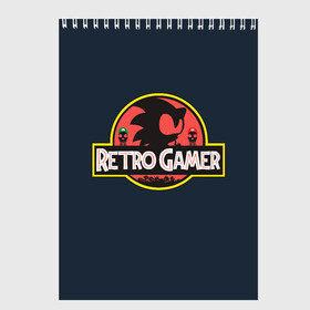 Скетчбук с принтом Retro Gamer в Курске, 100% бумага
 | 48 листов, плотность листов — 100 г/м2, плотность картонной обложки — 250 г/м2. Листы скреплены сверху удобной пружинной спиралью | mario | sonic | доктор эггман | ёж | ёж шедоу | ехидна наклз | майлз прауэр | марио | соник | тейлз | эми роуз