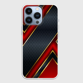 Чехол для iPhone 13 Pro с принтом Black  Red 3D в Курске,  |  | 3d | 3д | sport | абстракция | линии | паттерн | соты | спортивный стиль | текстуры