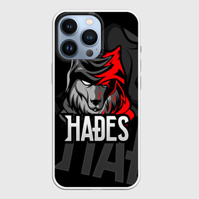 Чехол для iPhone 13 Pro с принтом Hades в Курске,  |  | hades | roguelike | бесконечные круги ада | волк | компьютерная игра | красный | эмблема