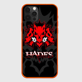 Чехол для iPhone 12 Pro с принтом Hades в Курске, силикон | область печати: задняя сторона чехла, без боковых панелей | hades | roguelike | бесконечные круги ада | волк | компьютерная игра | красный | цепь | эмблема