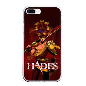 Чехол для iPhone 7Plus/8 Plus матовый с принтом Zagreus Hades в Курске, Силикон | Область печати: задняя сторона чехла, без боковых панелей | Тематика изображения на принте: hades | roguelike | zagreus | бесконечные круги ада | загрей | компьютерная игра | мифология | сын аида