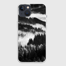 Чехол для iPhone 13 с принтом ТУМАННЫЙ ЛЕС  МРАЧНЫЙ ЛЕС в Курске,  |  | tegunvteg | деревья | ели | лес | мрачный | природа | туман | туманный