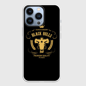 Чехол для iPhone 13 Pro с принтом Черные быки Чёрный клевер в Курске,  |  | asta | black bulls | black clover | quartet knights | yuno | акума | аниме | аста | блэк кловер | буракку куро:ба | демон | королевство клевера | король магов | лихт | магна | манга | пятилистник | черный бык | чёрный клев