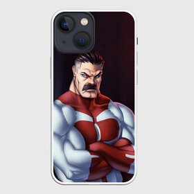 Чехол для iPhone 13 mini с принтом Омнимен в Курске,  |  | allen | invincible | omni man | omniman | superhero | алиен | аллен | инвинсибл | неуязвимый | омнимэн | супергерои