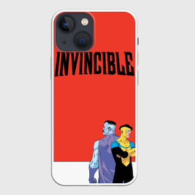 Чехол для iPhone 13 mini с принтом Invincible в Курске,  |  | allen | invincible | omni man | omniman | superhero | алиен | аллен | инвинсибл | неуязвимый | омнимэн | супергерои