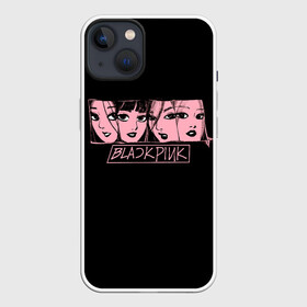 Чехол для iPhone 13 с принтом Black Pink Art в Курске,  |  | black pink | blackpink | pop | блэк пинк | ким дженни | ким джи су | корейцы | лалиса манобан | музыка | поп | попса | розэ