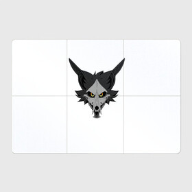 Магнитный плакат 3Х2 с принтом Фурришка в Курске, Полимерный материал с магнитным слоем | 6 деталей размером 9*9 см | furry | вол | волк | голова | демон | демон волк | лис | фури | фурри | фурришка | череп