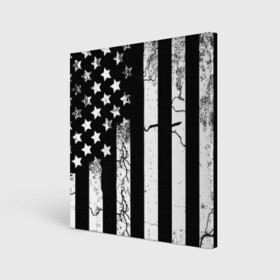 Холст квадратный с принтом ЗВЕЗДНО-ПОЛОСАТЫЙ в Курске, 100% ПВХ |  | america | black | dark | flag | graffiti | star | usa | white | америка | белый | граффити | звезды | полосы | ретро | стена | сша | флаг | черный
